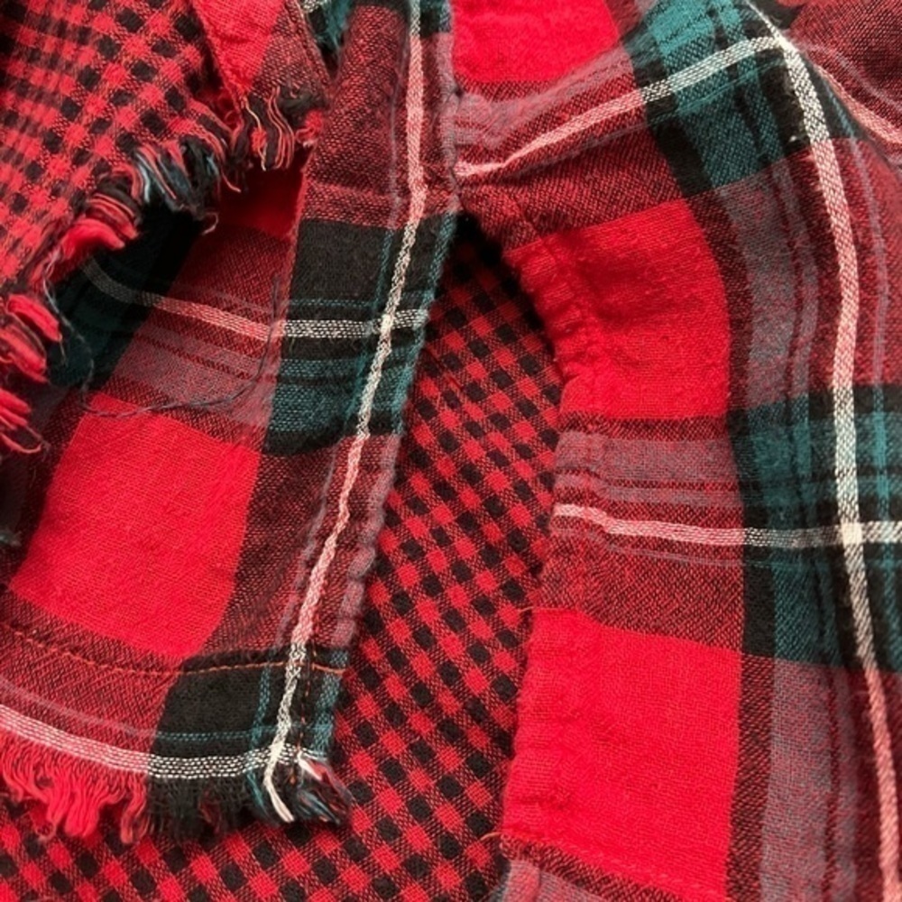 Umgee Cozy Button Down Plaid Flannel - image 6